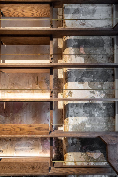 Hospitality fit-out and venue detail at 179 Domain, South Yarra by WB Built