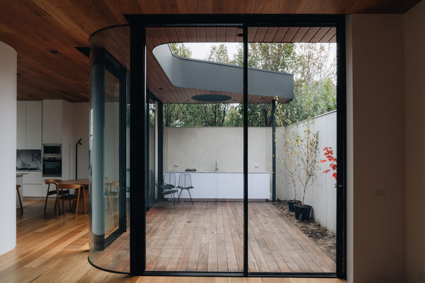Interior and architectural detail at Armstrong House, Albert Park by WB Built