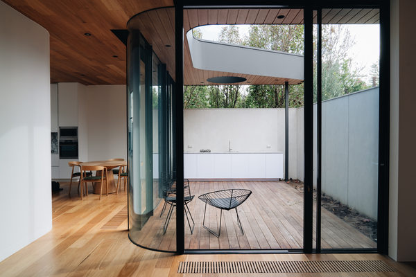 Interior and architectural detail at Armstrong House, Albert Park by WB Built