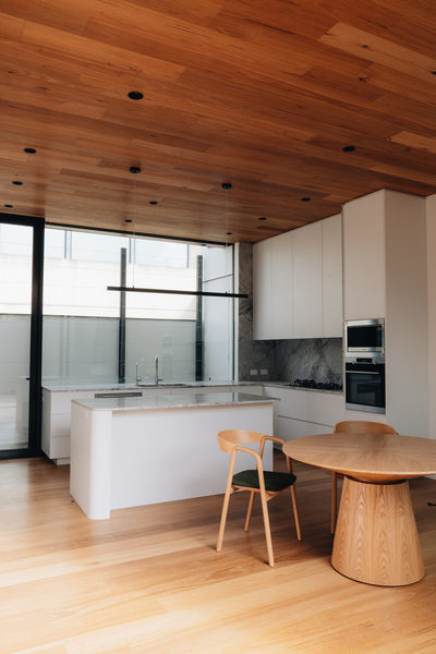 Interior and architectural detail at Armstrong House, Albert Park by WB Built